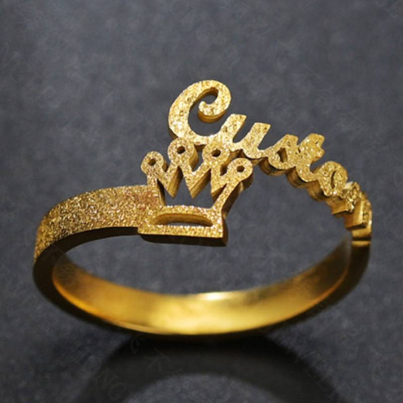 Classic Letter Ring – Simple, Stylish, and Meaningful