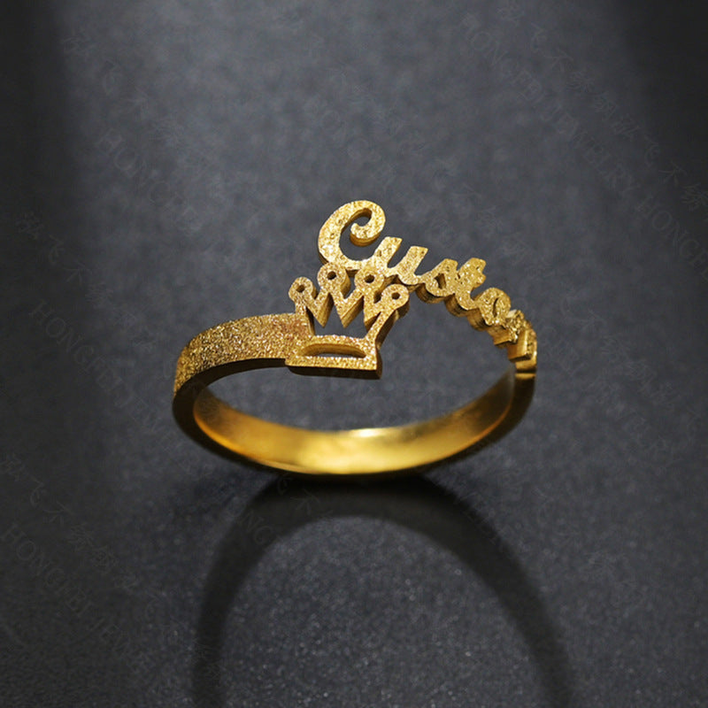 Classic Letter Ring – Simple, Stylish, and Meaningful