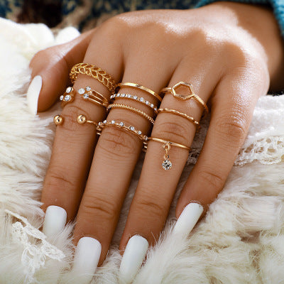 Diamond Ring Set of 8 – Mix, Match, Sparkle