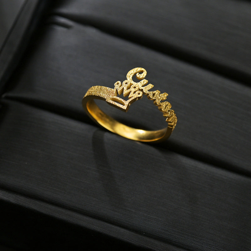 Classic Letter Ring – Simple, Stylish, and Meaningful