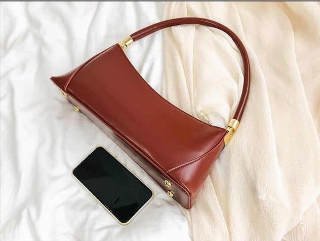 Classy Pure-Tone Shoulder Bag – Timeless Everyday Look