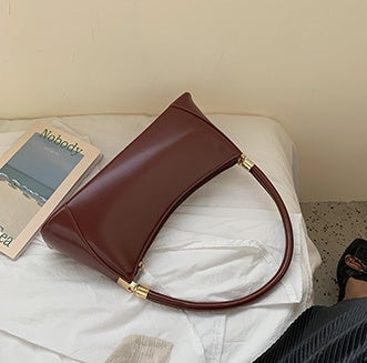 Classy Pure-Tone Shoulder Bag – Timeless Everyday Look