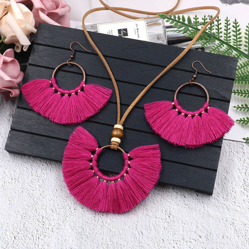 Glamorous Fringe Necklace Set That Turns Heads Instantly