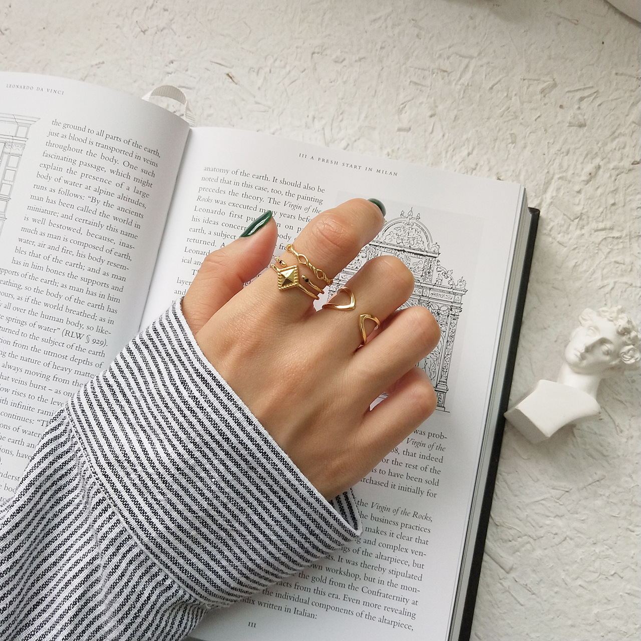3-Piece Sterling Silver Rings – Chic, Simple, and Stunning