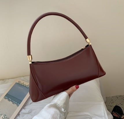 Classy Pure-Tone Shoulder Bag – Timeless Everyday Look