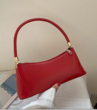 Classy Pure-Tone Shoulder Bag – Timeless Everyday Look