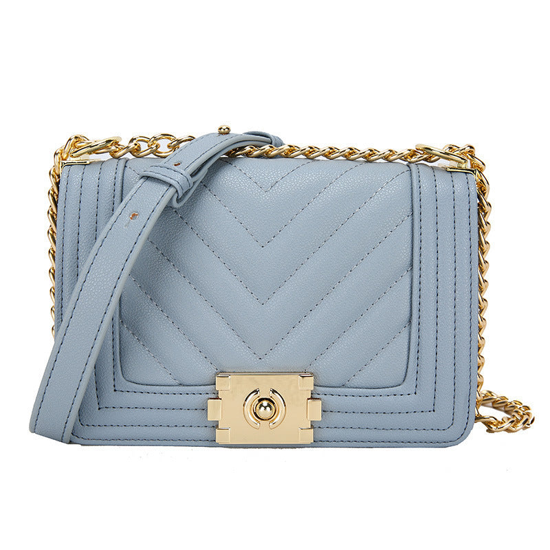 Diamond Chain Shoulder Messenger Bag – Trendy Underarm Purse for Her