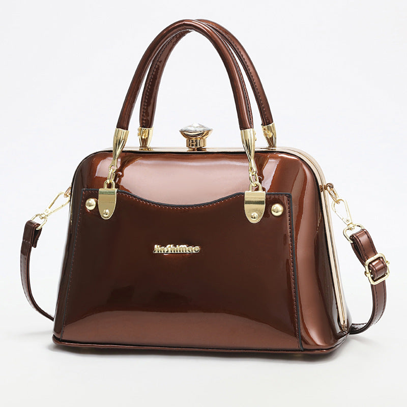 Premium Gloss Leather Tote – Effortless Elegance