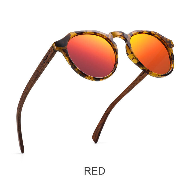 Sustainable Bamboo Round Polarized Sunglasses – Modern Classic