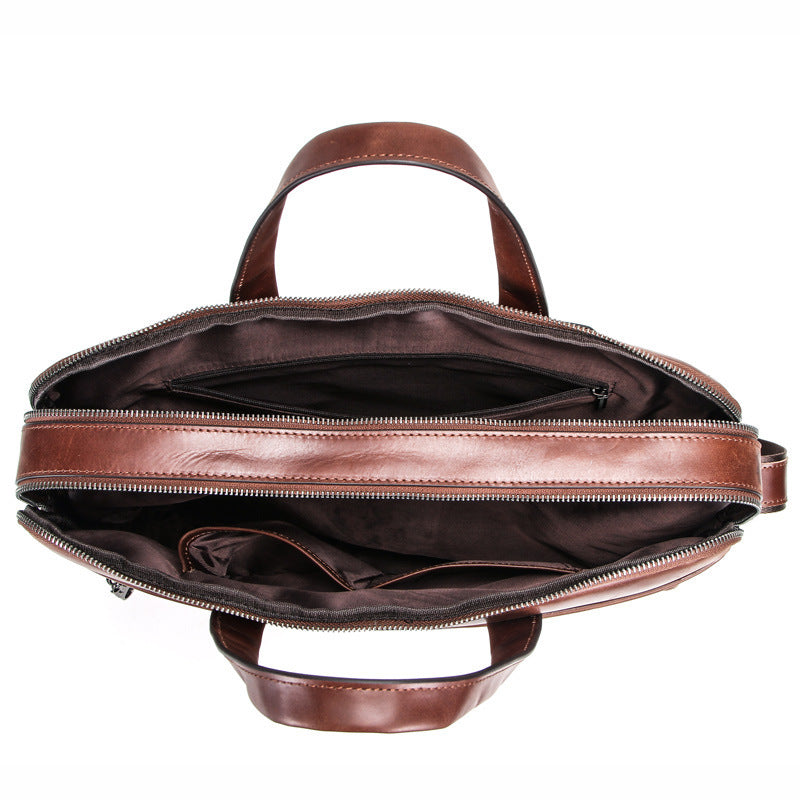 Men’s Vintage Leather Bag – Classic Office and Travel Essential
