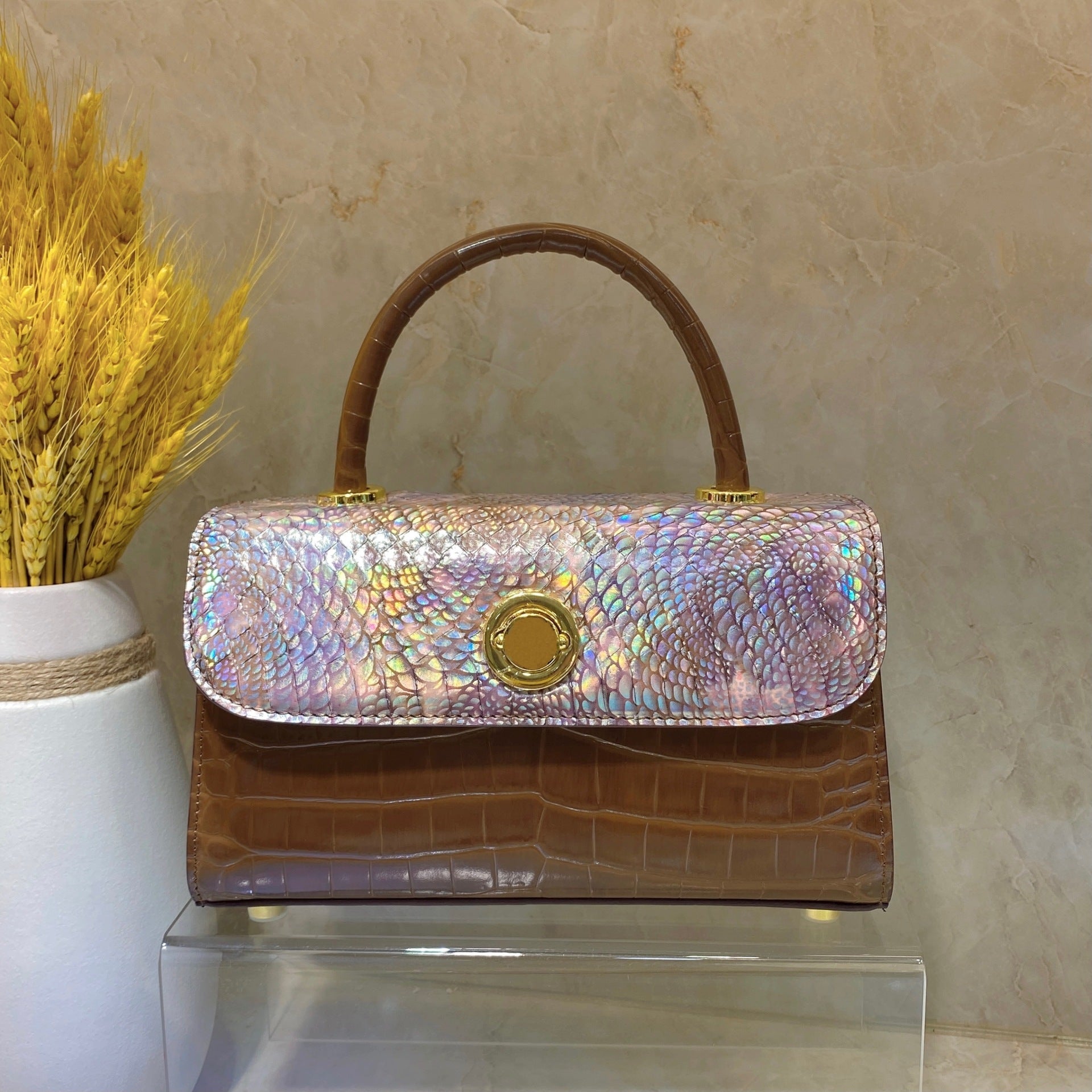 Luxury Python Leather Handbag – Style that Commands Attention