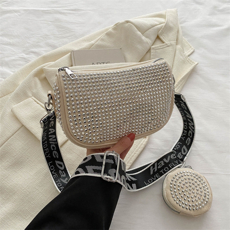 Sparkling Rhinestone Underarm Bag for Women – Elegant & Mini Purse Set