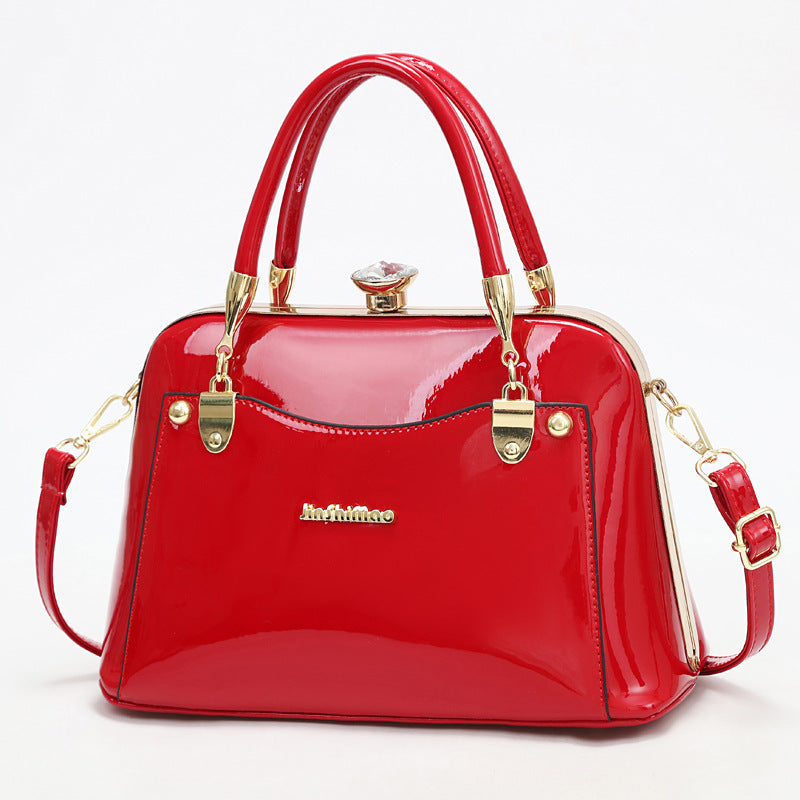 Premium Gloss Leather Tote – Effortless Elegance