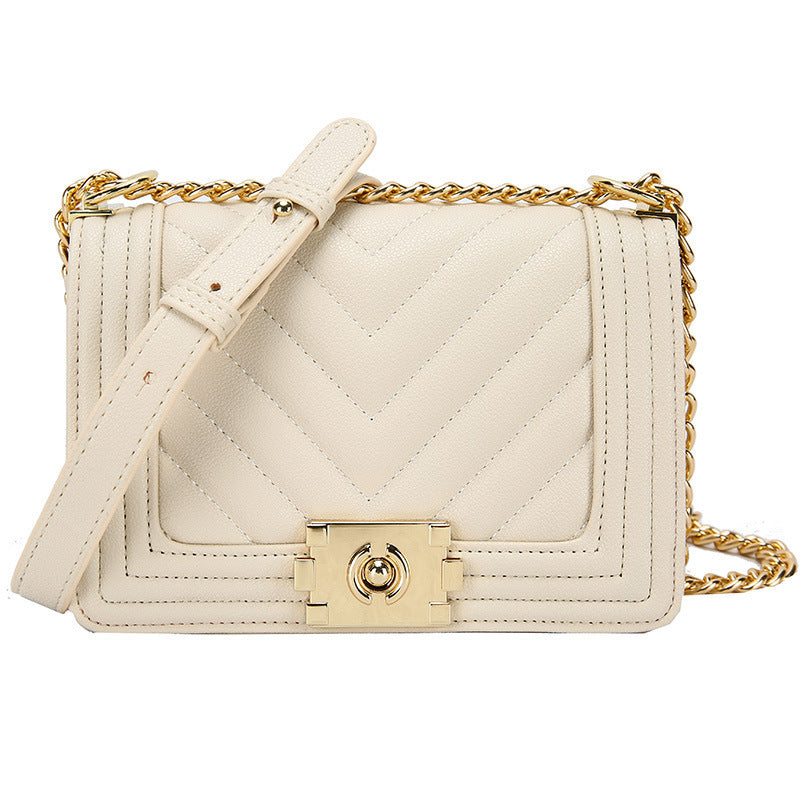 Diamond Chain Shoulder Messenger Bag – Trendy Underarm Purse for Her