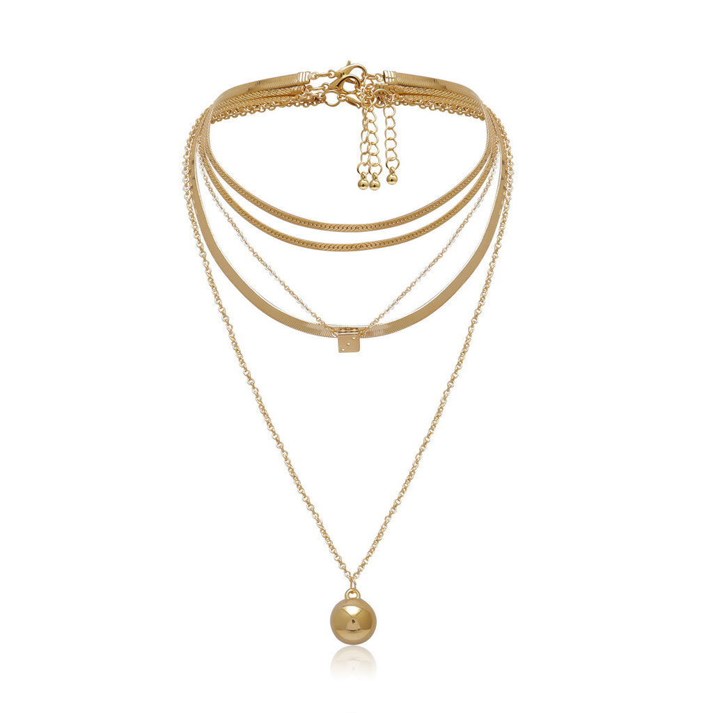 Women’s Personalized Ball Pendant Set – Elegant Everyday Jewelry