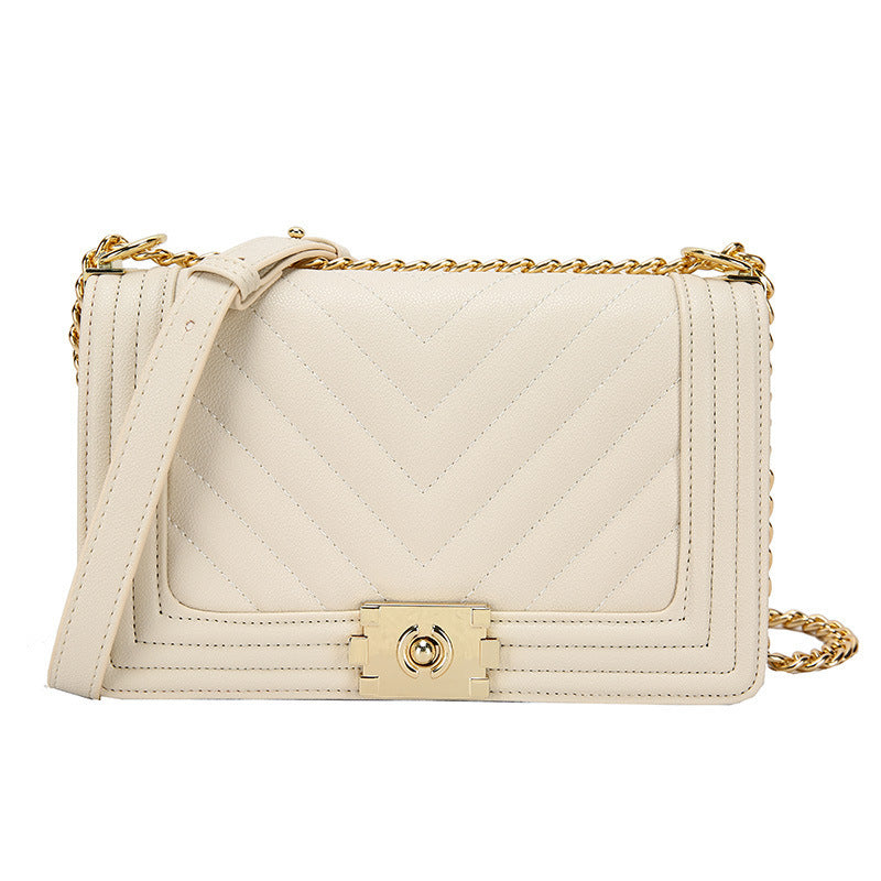 Diamond Chain Shoulder Messenger Bag – Trendy Underarm Purse for Her