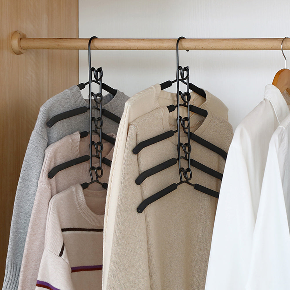 Multi-Layer Clothes Hanger Organizer for Wardrobe & Kitchen