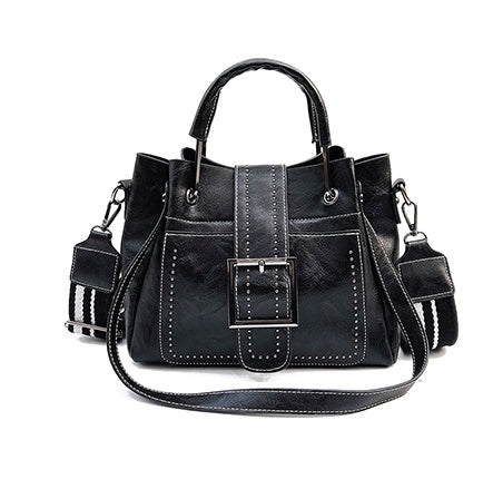 Two-Handle Leather Bucket Bag – Elevate Your Daily Carry