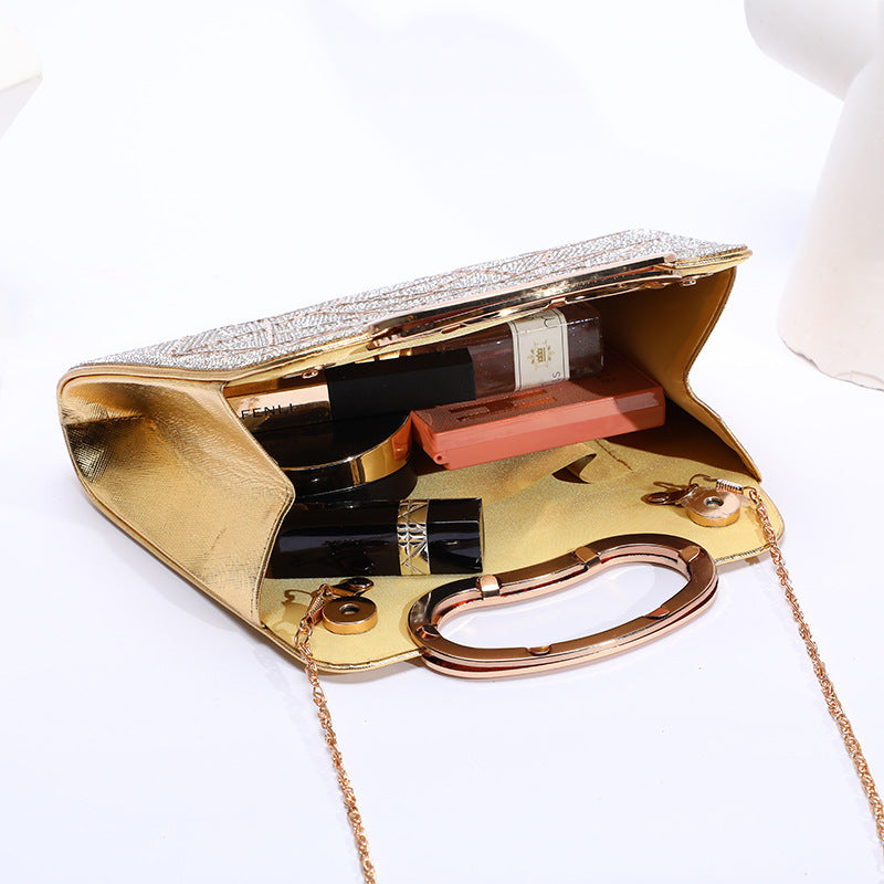 Stylish Glitter Stripe Shoulder Bag for Modern Women