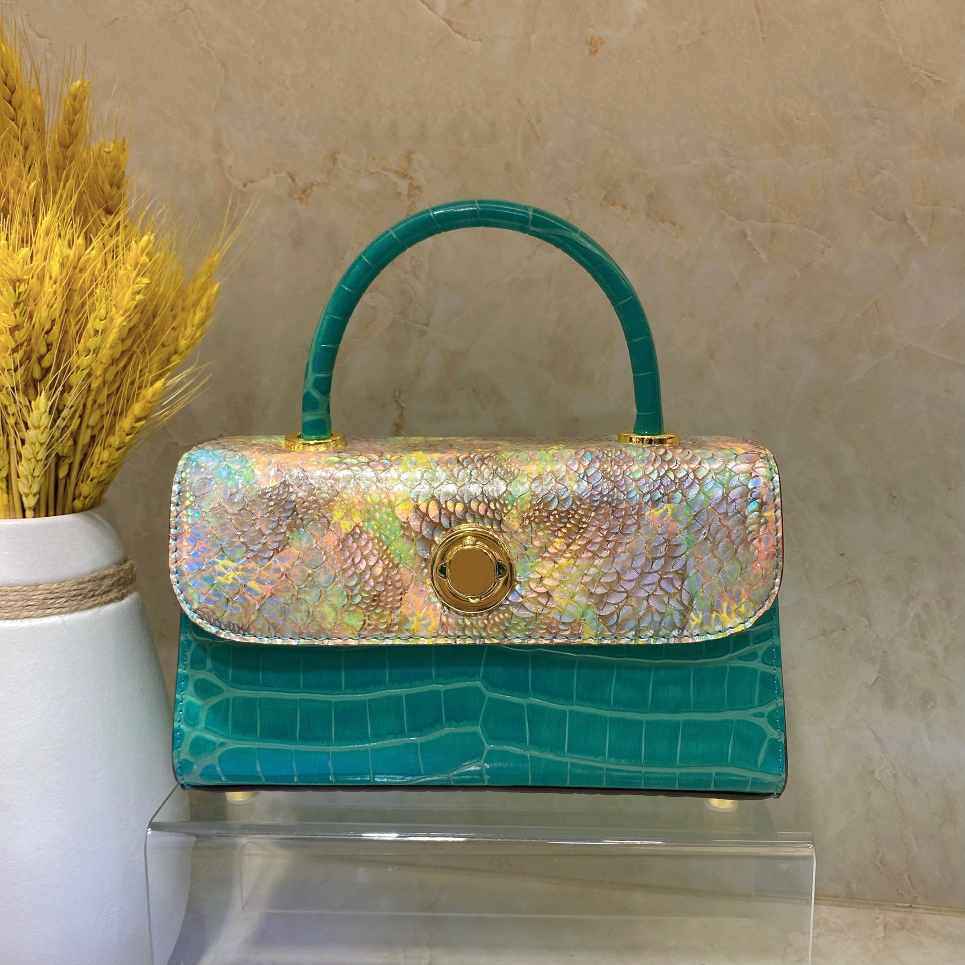 Luxury Python Leather Handbag – Style that Commands Attention