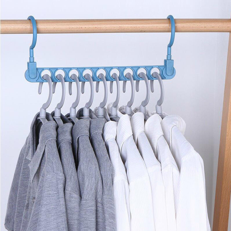 Efficient Hanger Holder for Dorm Wardrobe Storage