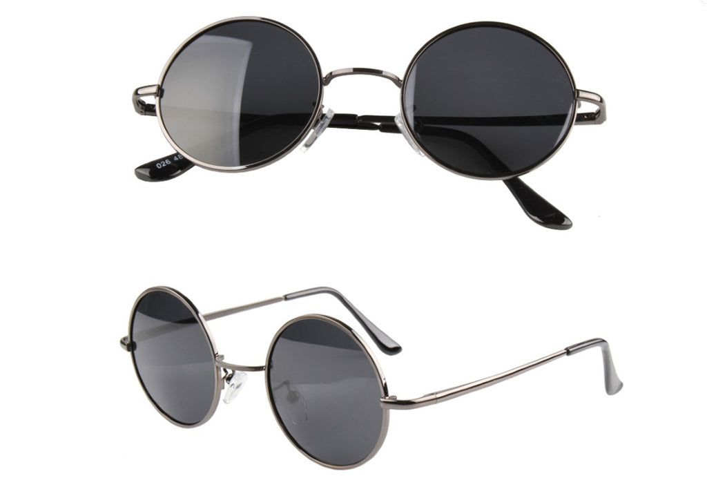 Stylish Round Mirror Polarized Shades – UV Protection