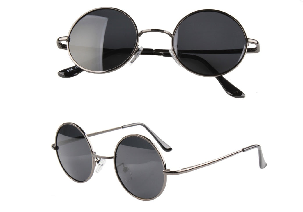 Stylish Round Mirror Polarized Shades – UV Protection