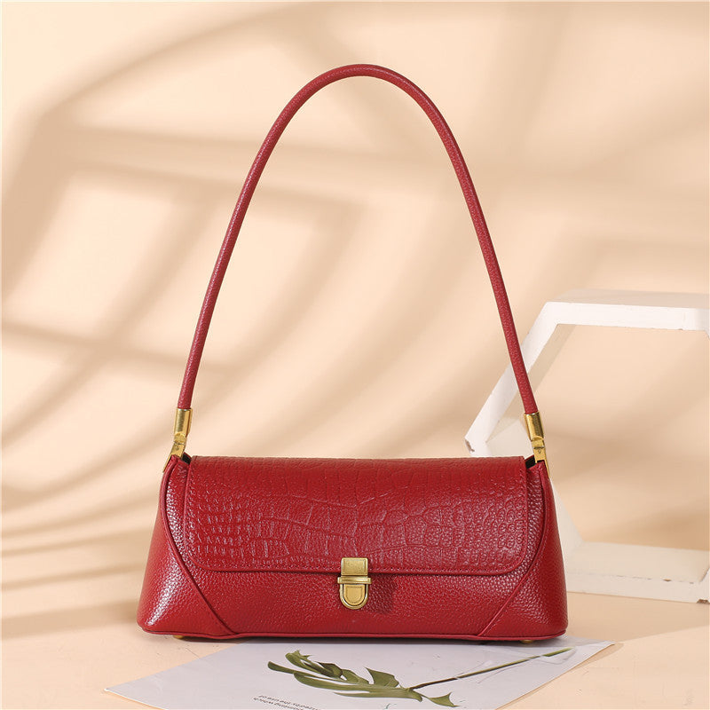 Minimalist Leather Shoulder Handbag for Modern Women