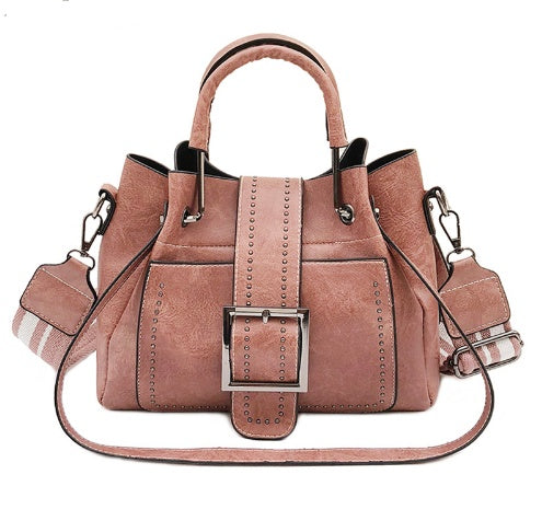 Two-Handle Leather Bucket Bag – Elevate Your Daily Carry
