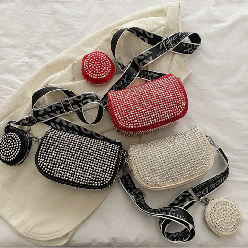 Sparkling Rhinestone Underarm Bag for Women – Elegant & Mini Purse Set
