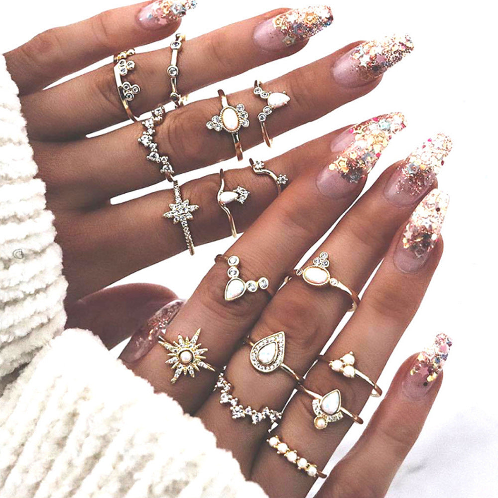 Water Drop Retro Rings – 16 Styles, Endless Combinations