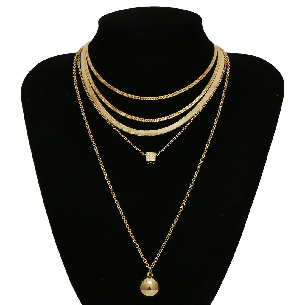 Women’s Personalized Ball Pendant Set – Elegant Everyday Jewelry