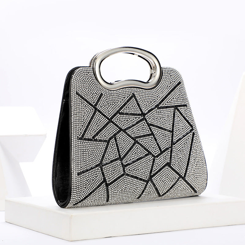 Stylish Glitter Stripe Shoulder Bag for Modern Women