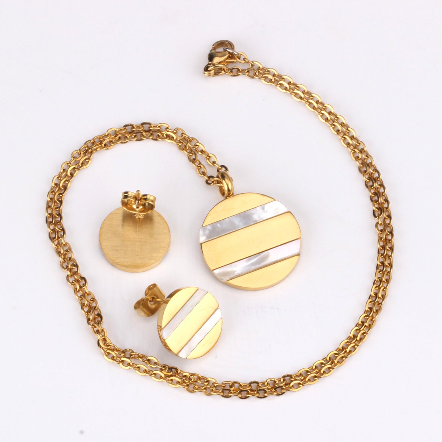 Shine That Lasts – Hypoallergenic Necklace & Earring Set