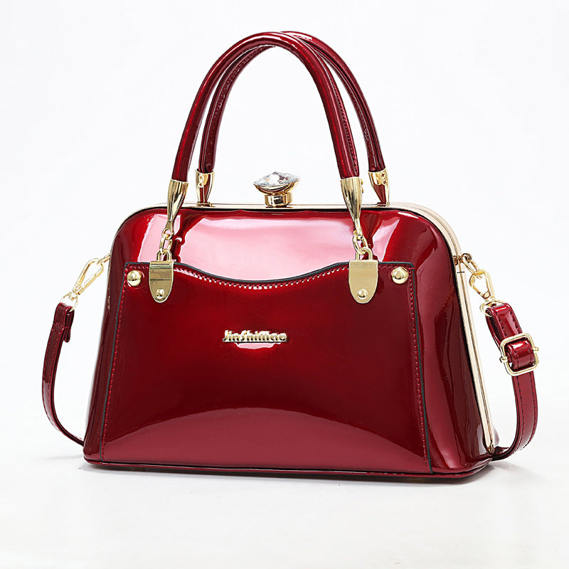 Premium Gloss Leather Tote – Effortless Elegance