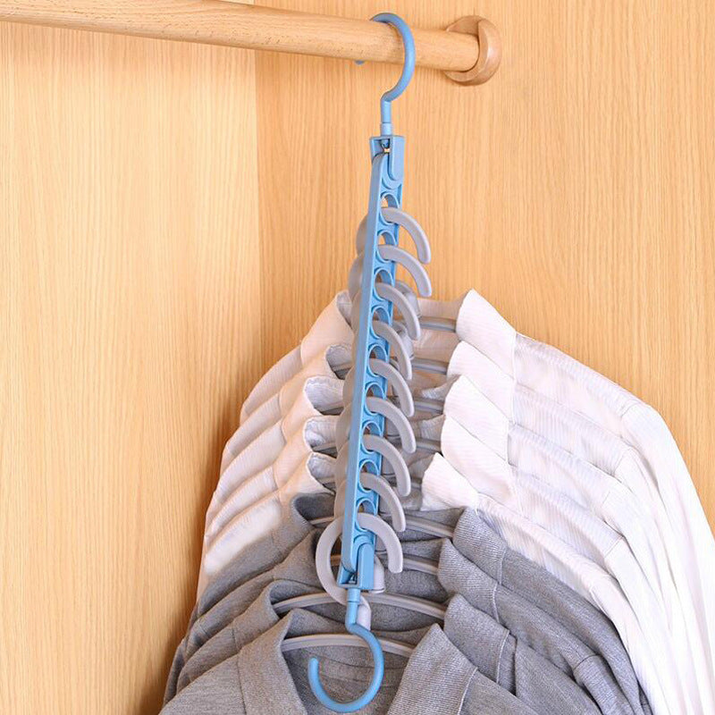 Efficient Hanger Holder for Dorm Wardrobe Storage