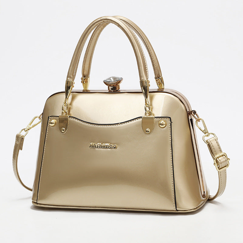 Premium Gloss Leather Tote – Effortless Elegance