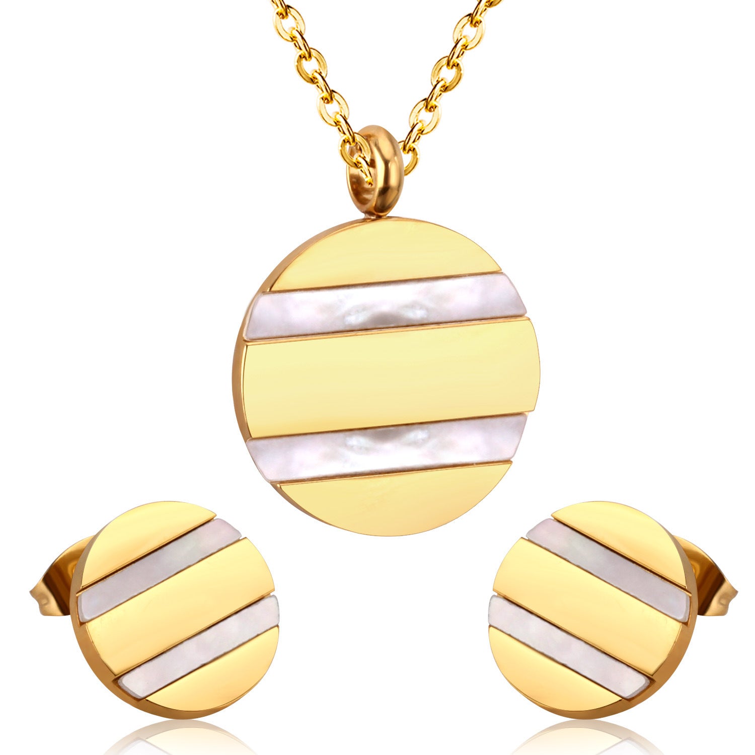 Shine That Lasts – Hypoallergenic Necklace & Earring Set