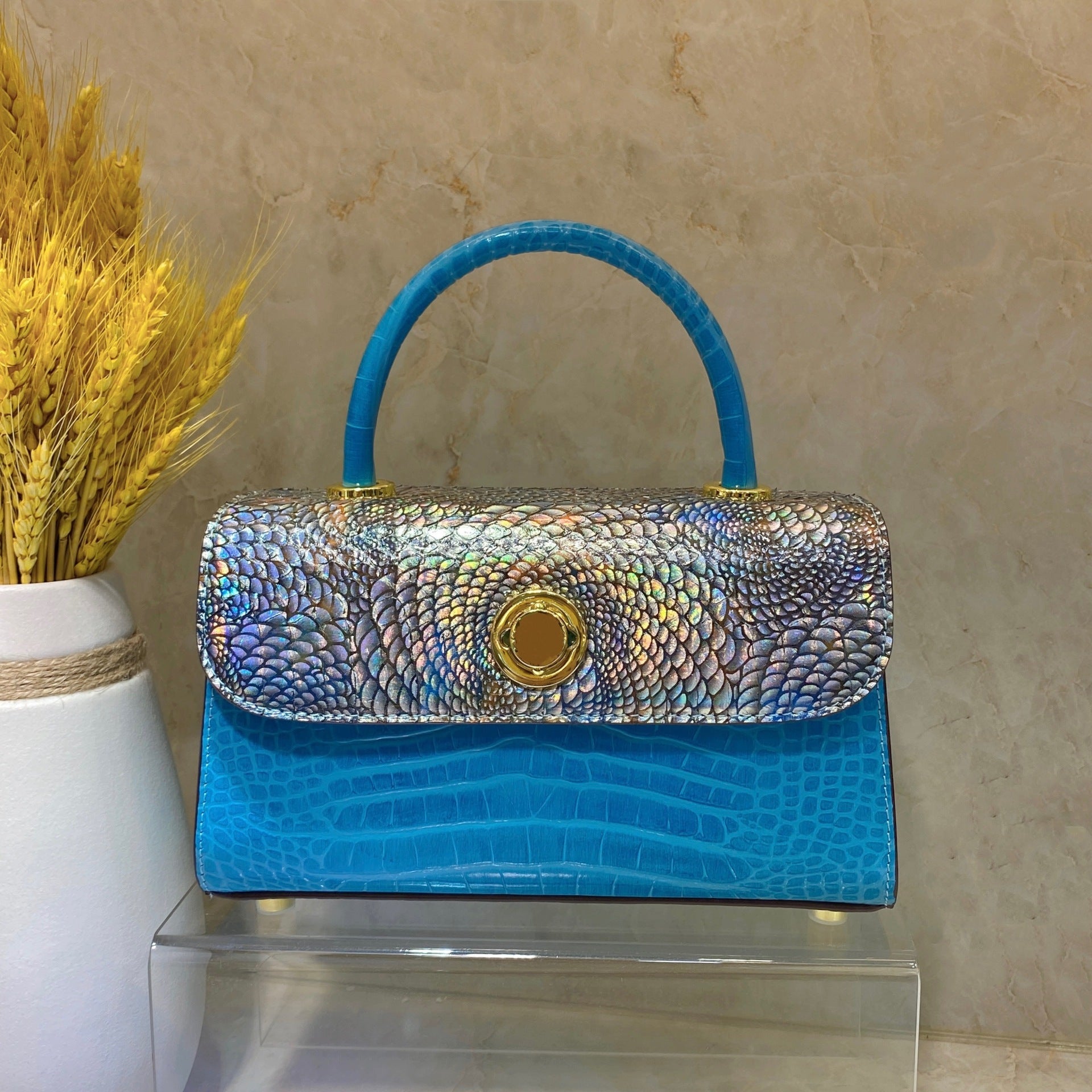 Luxury Python Leather Handbag – Style that Commands Attention
