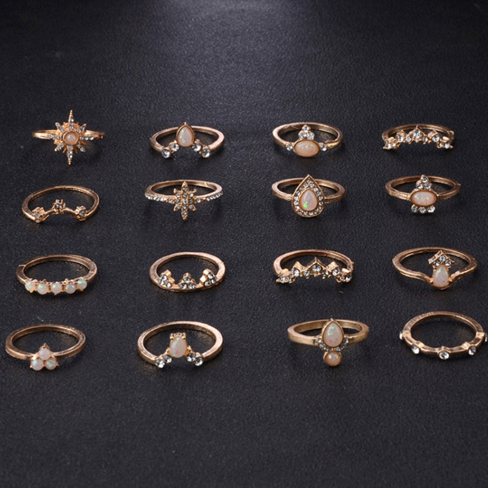 Water Drop Retro Rings – 16 Styles, Endless Combinations