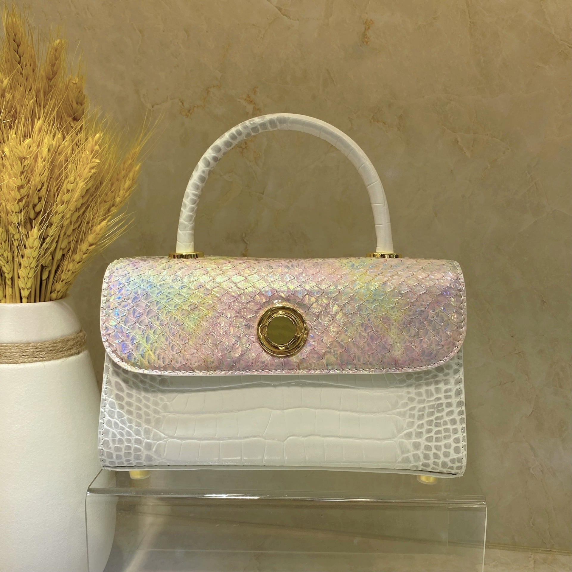 Luxury Python Leather Handbag – Style that Commands Attention