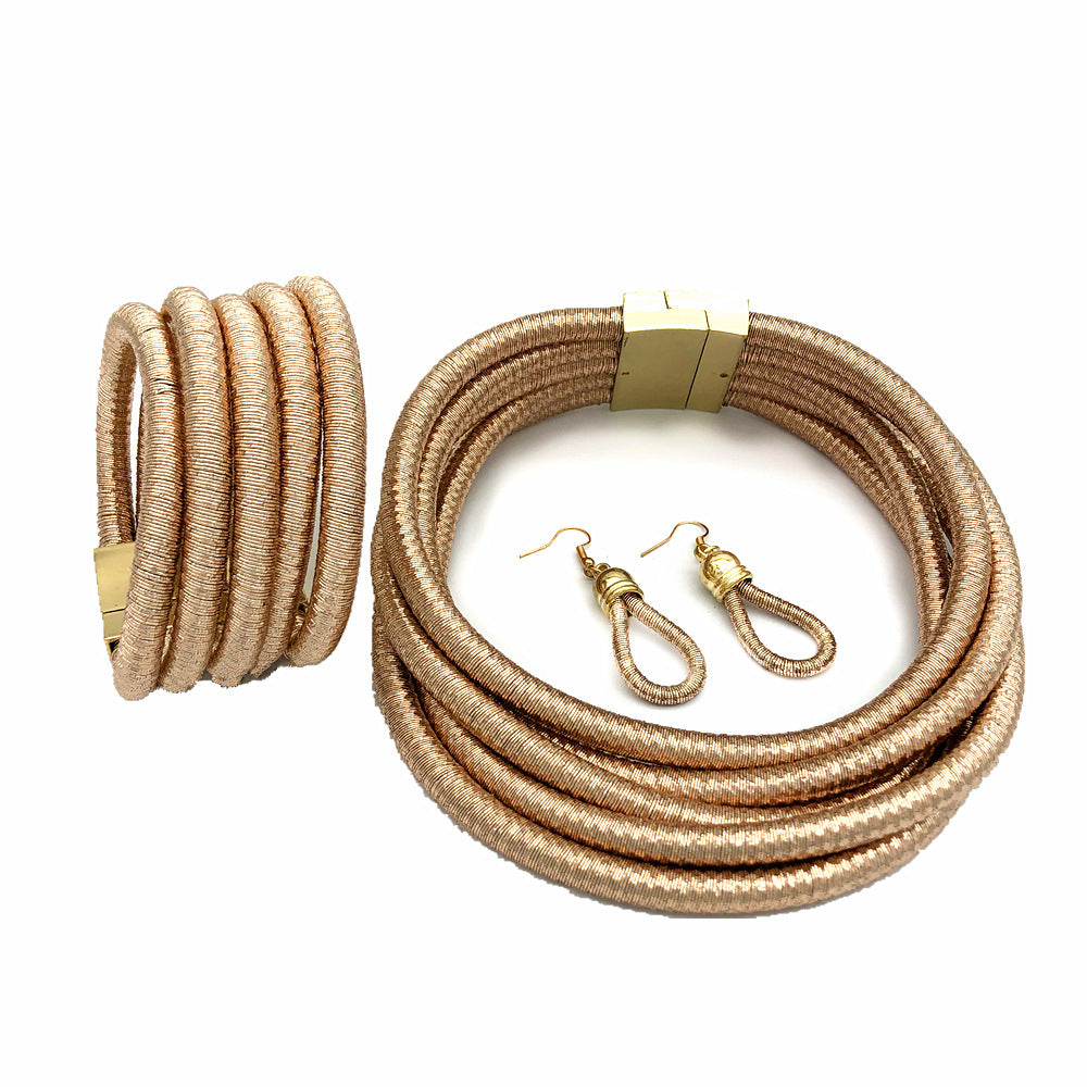 Layered Elegance – Three-Piece Necklace Set for Effortless Style