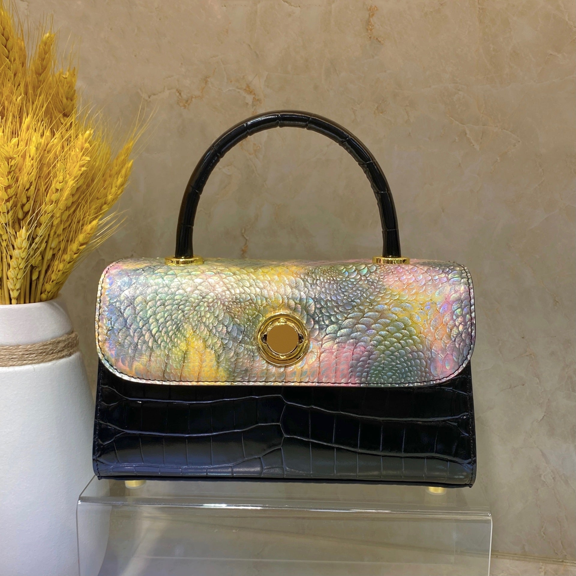 Luxury Python Leather Handbag – Style that Commands Attention